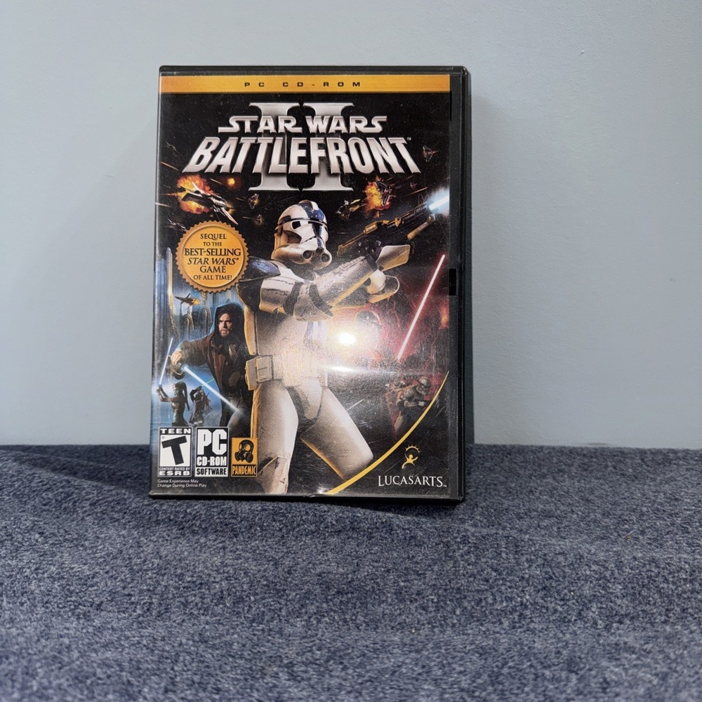Star Wars Battlefront 2 PC CD-ROM 4 Discs Set LUCASARTS